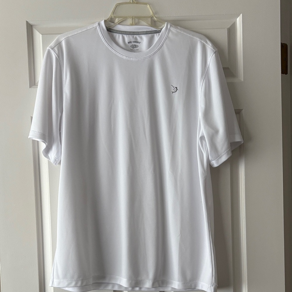 Men’s reel legends, white shirt, size medium